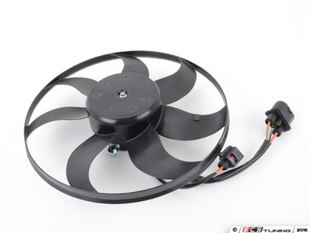 ES#2897341 - 1K0959455EA - Auxiliary Fan Assembly - 360mm - Larger of the two fans found behind the radiator - Vemo - Volkswagen