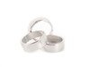 ES#3098282 - 008705ECS02-01 - Climate Control Ring Kit - SMOOTH - Clear Anodized - Set of three billet aluminum trim rings for your climate control dials - ECS - Volkswagen