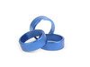 ES#3098290 - 008705ECS02-04 - Climate Control Ring Kit - SMOOTH - Blue Anodized - Set of three billet aluminum trim rings for your climate control dials - ECS - Volkswagen