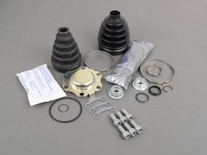 ES#2779820 - 1J0498201JKT1 - Front Inner And Outer CV Joint Refresh Kit - Why risk tearing the same axle out twice? This kit includes front inner and outer CV Joint Boots to service one axle. - Assembled By ECS - Volkswagen