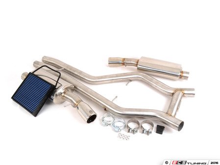 ES#1832870 - 49-36301 - Cat Back Exhaust System - 2.75" piping, featuring a full stainless steel construction and 3.5" polished tips - AFE - BMW