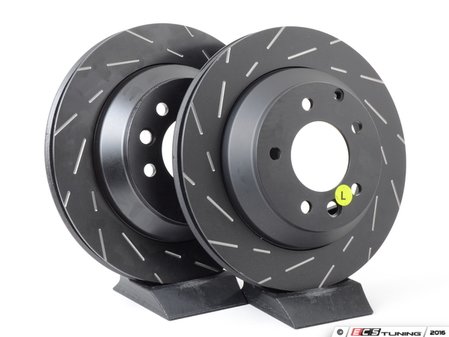 ES#2153734 - USR1327 - Rear USR Series Sport Slotted Rotors - Pair (330x28) - Upgrade to a Turbo slotted rotor for improved braking - EBC - Audi Volkswagen Porsche