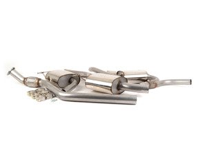 ES#2827372 - SSXAU243 - Cat-Back Exhaust System - Resonated - 2.76" stainless steel with dual GT100 polished tips - Milltek Sport - Audi