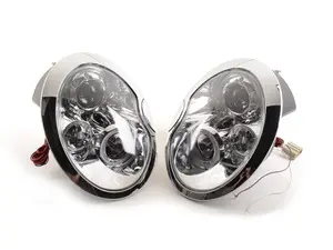 Halo LED Projector Chrome Headlights - Pair 2LHP-MINI01-TM