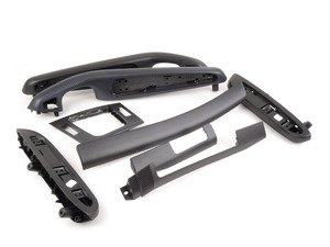 ES#2602915 - 51417902873KT1 - Interior Trim Kit - Black Cube - Give your interior a visual upgrade with this eight piece kit - Genuine BMW - BMW