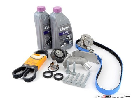 ES#3098285 - 06B198479LKT - Timing Belt Kit - Ultimate Plus - Looking for the best timing belt kit on the market? Look no further than ECS Tuning. Featuring ECS Heavy Duty Cast Aluminum Thermostat Housing! - Assembled By ECS - Volkswagen