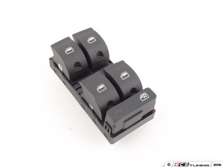 ES#2815887 - 4F0959851F5PR - Power Window Switch Assembly - Sabre (Black) - Front drivers side main window switch - Hamburg Tech - Audi