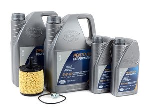 ES#8138 - 07z115562-3kkt - Oil Service Kit - Includes Genuine oil filter and Pentosin 5w-40 oil - Assembled By ECS - Volkswagen