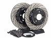 ES#3046855 - 011699ECSKT2 - Performance Rear Brake Service Kit - ECS 2-piece semi-floating cross drilled and slotted rotors and Hawk HPS pads - Assembled By ECS - BMW