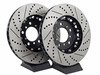 ES#3046851 - 000505ECS01AKT4 - Performance Front & Rear Brake Service Kit - (NO LONGER AVAILABLE) - Featuring front and rear ECS 2-piece semi-floating cross drilled and slotted rotors and ECS EP24 Enthusiast Performance pads - Assembled By ECS - 