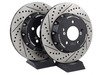 ES#3046851 - 000505ECS01AKT4 - Performance Front & Rear Brake Service Kit - (NO LONGER AVAILABLE) - Featuring front and rear ECS 2-piece semi-floating cross drilled and slotted rotors and ECS EP24 Enthusiast Performance pads - Assembled By ECS - 