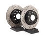 ES#3098696 - 127.33131KT - Rear Cross-Drilled & Slotted Rotors - Pair (272x10) - Upgrade to a slotted / cross-drilled rotor for improved braking - OE# 1K0615601AA - StopTech - Audi Volkswagen