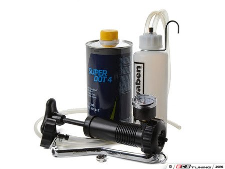 ES#3141609 - 018222SCH01Akt1 - Brake Fluid Flush Kit - Level 1 - Includes a Schwaben Compact European Pressure Bleeder, Schwaben Bleeder Wrench, and 1 liter of Pentosin Super DOT4 brake fluid - Assembled By ECS - Audi BMW Volkswagen MINI Porsche
