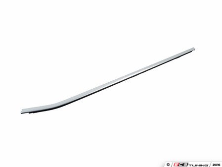ES#2994498 - 51337352441 - Aluminum Lower Door Window Trim - Front Left - Replace your lower window seal trim - Genuine BMW - BMW
