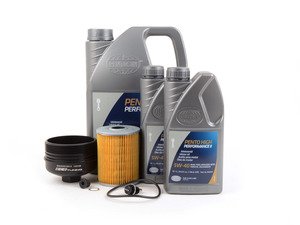 ES#3138741 - 009390ECS04KT1 - Pento High II Oil Service Kit (5w-40) - With ECS Magnetic Drain Plug & Black Aluminum Oil Filter Housing - Includes Mann oil filter and Pentosin A40 Spec oil and black billet aluminum filter housing! - Assembled By ECS - Audi Volkswagen Porsche