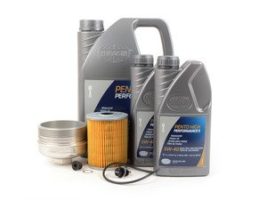 ES#3138748 - 009390ECS08KT1 - Pento High II Oil Service Kit (5w-40) - With ECS Magnetic Drain Plug & Polished Aluminum Oil Filter Housing - Includes Mann oil filter and Pentosin A40 Spec oil and polished billet aluminum filter housing! - Assembled By ECS - Audi Volkswagen Porsche