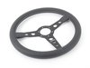 ES#3032761 - PR035BK2Black - MOMO Prototipo Steering Wheel - Black Spoke 350mm - Customize your driving experience with this fine leather steering wheel - MOMO - Audi BMW Volkswagen Mercedes Benz MINI Porsche