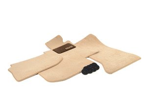 ES#2080863 - 82110440465 - Carpeted Floor Mat Set - Vento Beige - Complete set of four - Genuine BMW - BMW