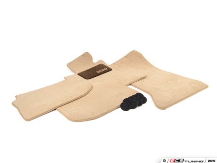 ES#2080863 - 82110440465 - Carpeted Floor Mat Set - Vento Beige - Complete set of four - Genuine BMW - BMW