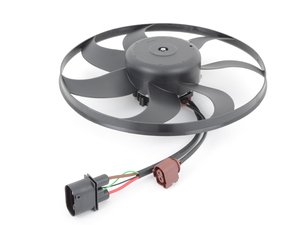 ES#3139120 - 1K0959455N - Primary Fan Assembly - 360mm (Red 2-Pin Connector Housing) - Larger of the two cooling fans found behind the radiator - Hudson - Audi Volkswagen