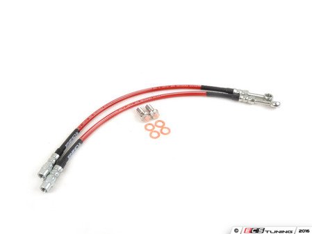 ES#3083707 - ECS41069KT - Front Exact-Fit Stainless Steel Brake Lines - DOT-compliant replacement lines for customers with our Stage 4 Big Brake Kit - ECS - Audi