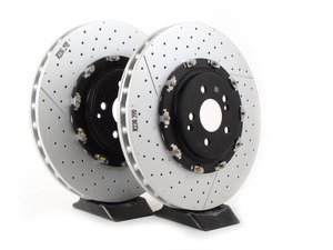 ES#2575477 - 2304211212SET2 - Front 2-Piece Brake Rotors - Pair (390x36) - Does not include new rotor securing screws - Genuine Mercedes Benz - Mercedes Benz