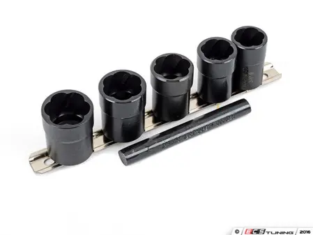 LTI Tools Twist Extractor Socket Set for BMW Wheel Locks 3