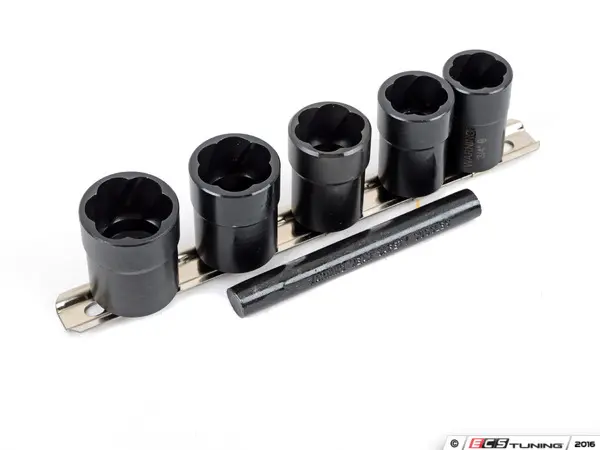 LTI Tools Twist Extractor Socket Set for BMW Wheel Locks 4