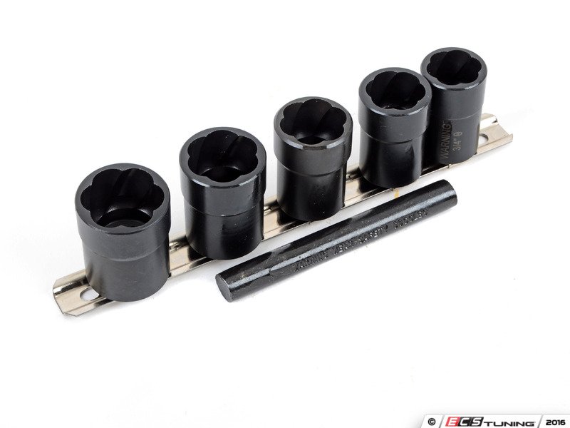 LTI Tools Twist Extractor Socket Set for BMW Wheel Locks 10