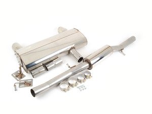 ES#2827369 - SSXAU238 - Cat-Back Exhaust System - Resonated - 2.75" stainless steel with dual 100mm polished tips - Milltek Sport - Audi