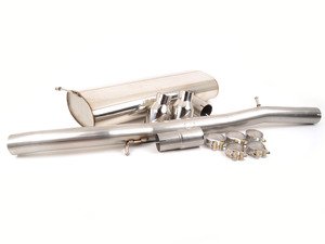 ES#2827546 - SSXAU429 - Cat-Back Exhaust System - Non-Resonated - 3" stainless steel with dual 100mm polished tips - Milltek Sport - Audi