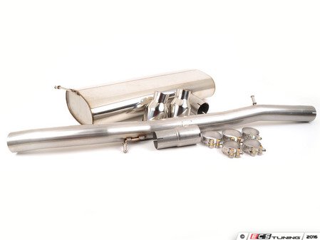 ES#2827546 - SSXAU429 - Cat-Back Exhaust System - Non-Resonated - 3" stainless steel with dual 100mm polished tips - Milltek Sport - Audi