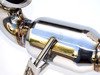 ES#3142883 - HS13GF7DPC - 3" Stainless Steel Downpipe With High-Flow Catalytic Converter - A great way to add power through the entire RPM range - Invidia - Volkswagen