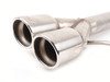 ES#2918683 - 140472 - Stainless Steel Cat-back Exhaust  - 2.5" stainless steel with dual 3.14" oval-rolled, angle-cut tips - Borla - Volkswagen