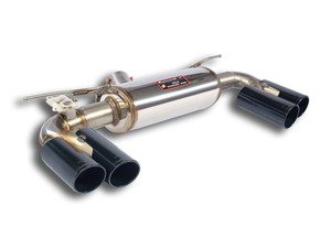 ES#3184739 - F523646 - Supersprint Sport Valved Muffler - Matte Black Tips - Eliminate exhaust restrictions for more power and a sportier exhaust tone! - Supersprint - BMW