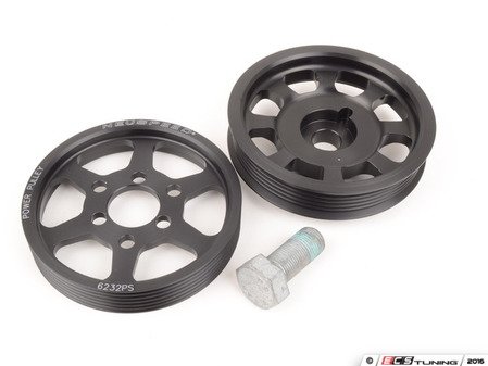 ES#2826022 - 62.10.32 - Lightweight Underdrive Pulley Set - (NO LONGER AVAILABLE) - Includes a new power steering and crank pulley that allows you to use a stock belt - Neuspeed - 