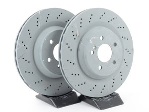 ES#2804875 - 2304231612KT1 - Rear Brake Rotors - Pair (330x26) - Does not include new brake rotor securing screws - Genuine Mercedes Benz - Mercedes Benz