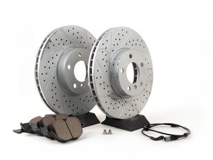 ES#3139046 - 34116793244KT8 - Performance Front Brake Service Kit - The perfect package for every driver focused on performance without sacrificing cleanliness - Assembled By ECS - BMW