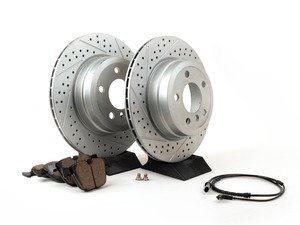ES#3139045 - 342167932471KT5 - Performance Rear Brake Service Kit - The perfect package for every driver focused on performance without sacrificing wheel cleanliness - Assembled By ECS - BMW