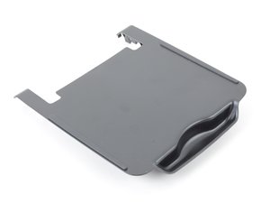ES#460684 - 8R0864249A4PK - Center armrest lower trim - soul (black)  - Clips onto the underside of the armrest lid - Genuine Volkswagen Audi - Audi