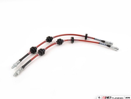 ES#3579772 - 024422ECS01 - Exact-Fit Stainless Steel Brake Lines - Front - DOT-compliant kit to improve pedal feel in your vehicle. - ECS - BMW