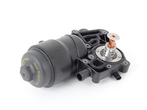 ES#2639818 - 059115389P - Oil Filter Housing & Thermostat - Includes Oil filter, filter cap, gaskets and coolant thermostat - Genuine Volkswagen Audi - Audi Volkswagen