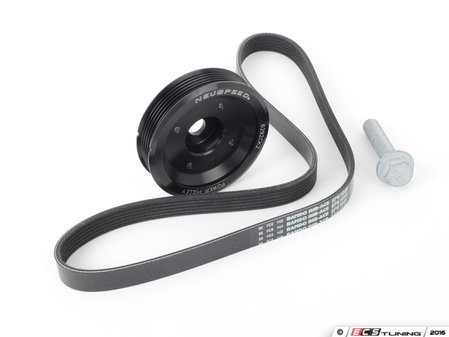 ES#2826031 - 62.10.93 - Accessory Belt kit - with power pulley - Includes performance underdrive pulley,shorter drive belt, and securing hardware - Neuspeed - Volkswagen