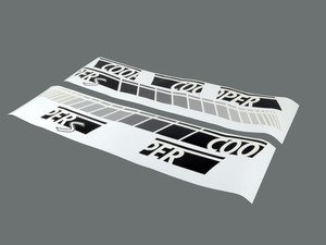 ES#2498905 - 51142220095 - Side Stripes Pair - Black - Foil Decor stripes located on the door and side rear panel - Genuine MINI - MINI