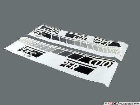 ES#2498905 - 51142220095 - Side Stripes Pair - Black - Foil Decor stripes located on the door and side rear panel - Genuine MINI - MINI