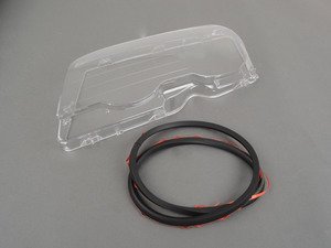 ES#3141562 - 63128382191kit - Headlight Lens With Gasket - Left  - Replacement headlight lens with seal - URO - BMW