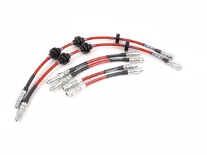 ES#250604 - e9x34kt - Exact-Fit Stainless Steel Brake Lines - Complete Kit - Set of 6 DOT-compliant lines, manufactured by ECS Tuning to replace your standard rubber lines. - ECS - BMW