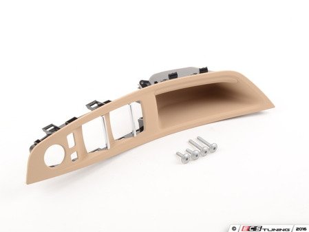 ES#2144899 - 51417225875 - F10 Beige Front Door Handle Trim - Left - Replace your worn door trim - Genuine BMW - BMW