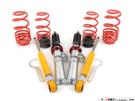 ES#11839 - 29220-1 - Street Performance Coilover Kit - Unrivaled comfort and performance. Average lowering of 1.25"-2.5"F 0.75"-2.0"R - H&R - Audi