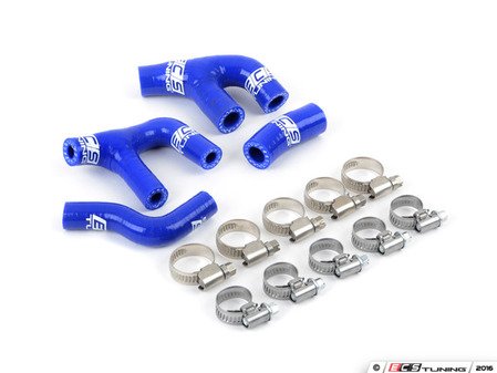 ES#3130098 - 010377ECS01-03 -  Silicone Vacuum Hose Kit - Blue - Sleek, heavy duty silicone vacuum hoses to eliminate cracked lines or to dress up any 1.8T engine bay! - ECS - Volkswagen
